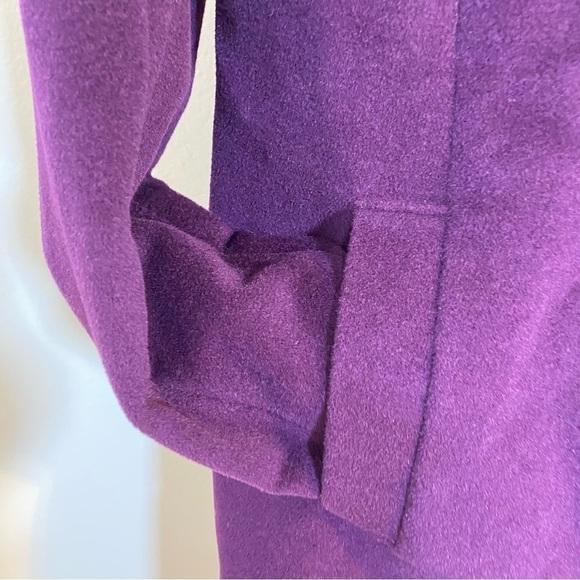 NWT Pendleton Wool Angora Career Compliments Coat; Mid Length; Deep Purple - Picture 4 of 13